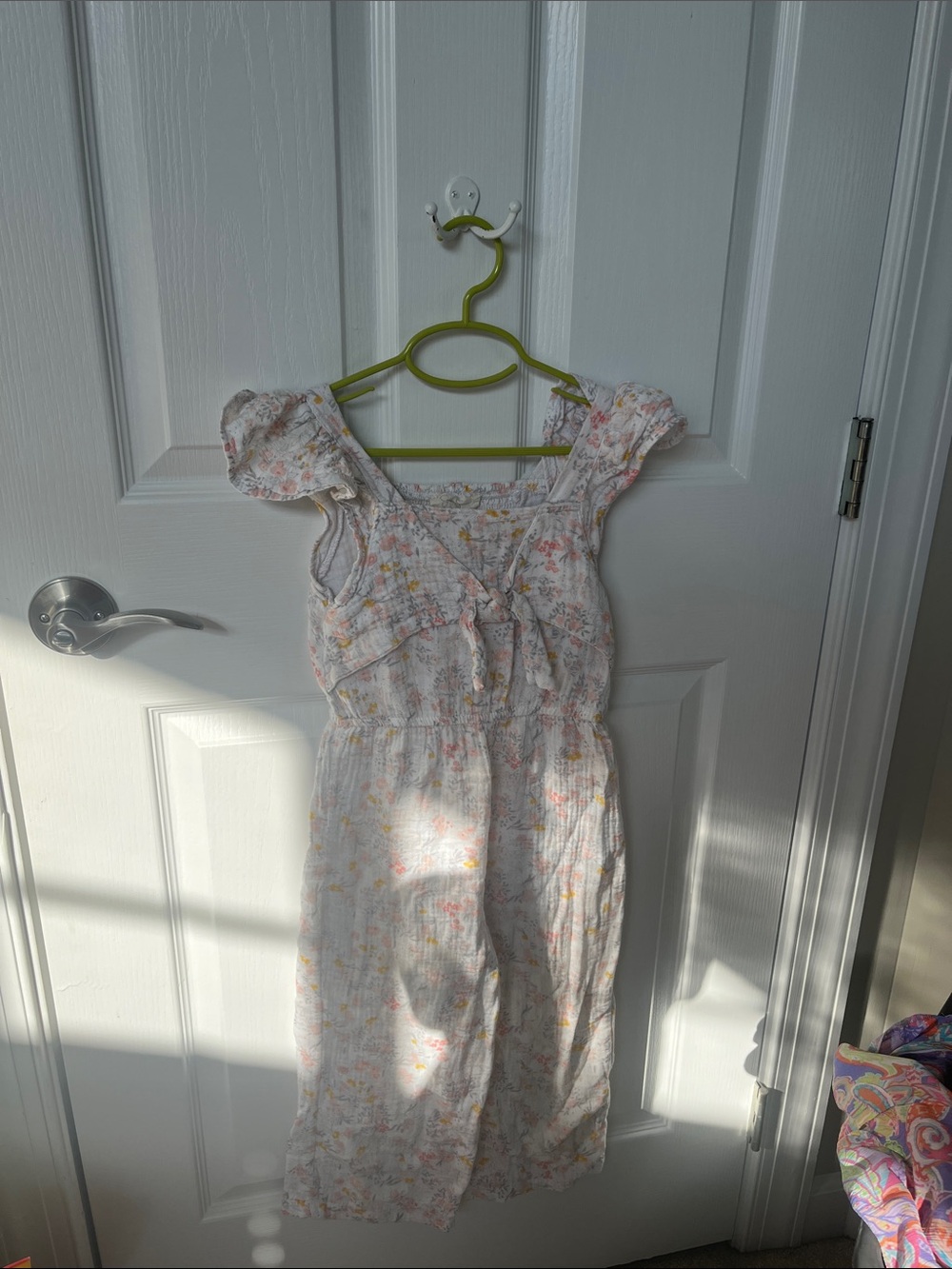 Jessica Simpson Girls Floral Jumpsuit Pants Suit Fits Age 6